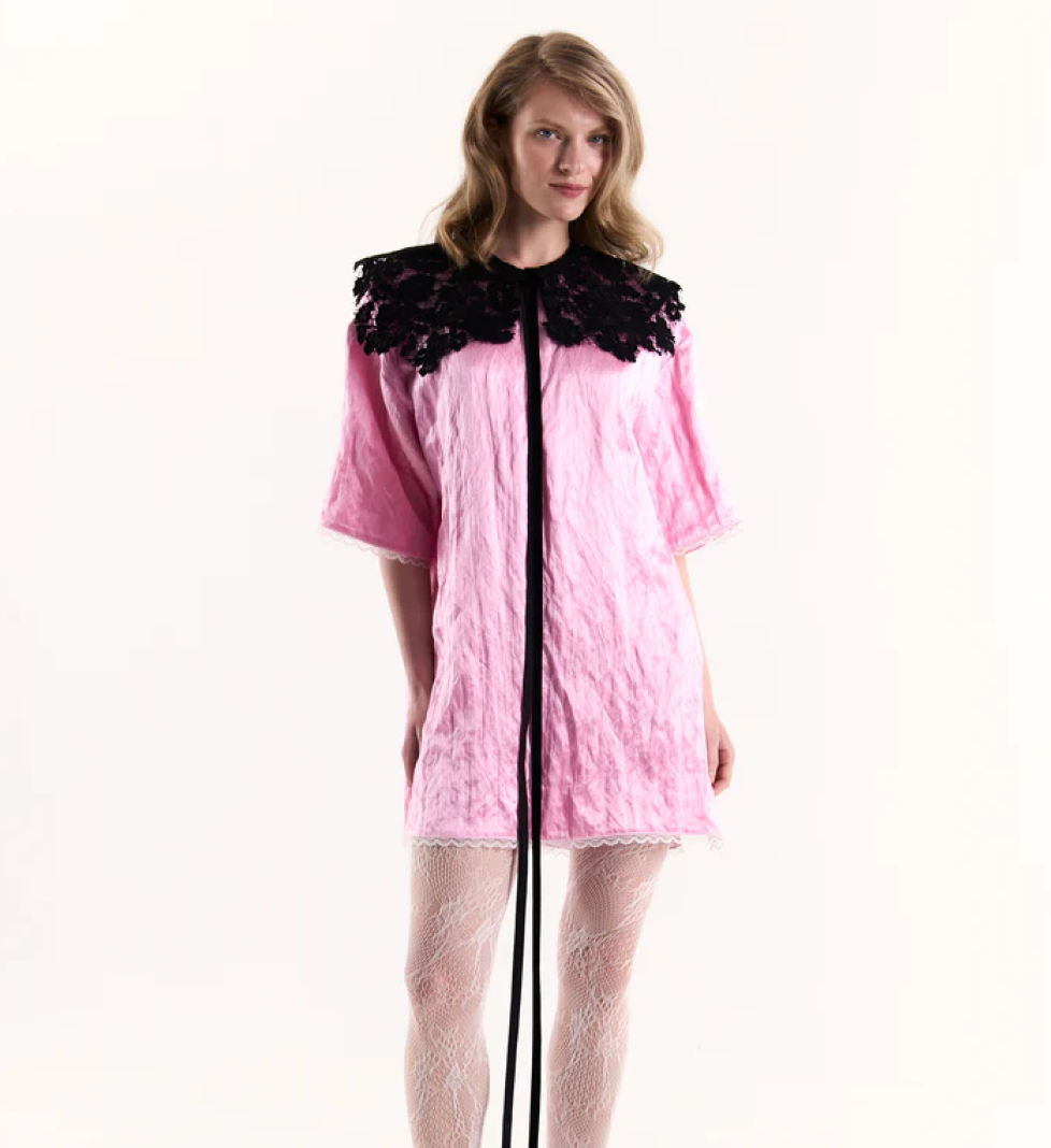 KRISTINA LAPTSO Raspberry sorbet long shirt