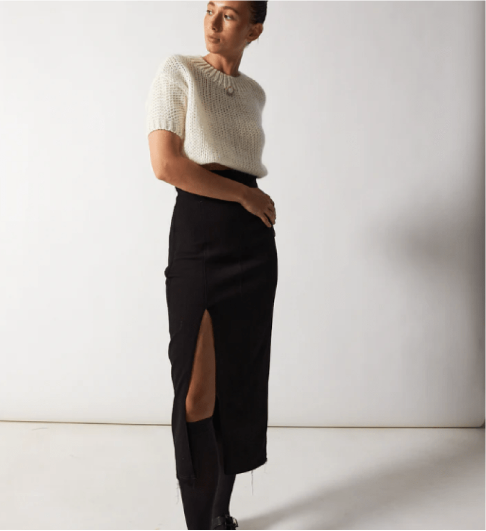 KRISTINA LAPTSO Eva pencil skirt black