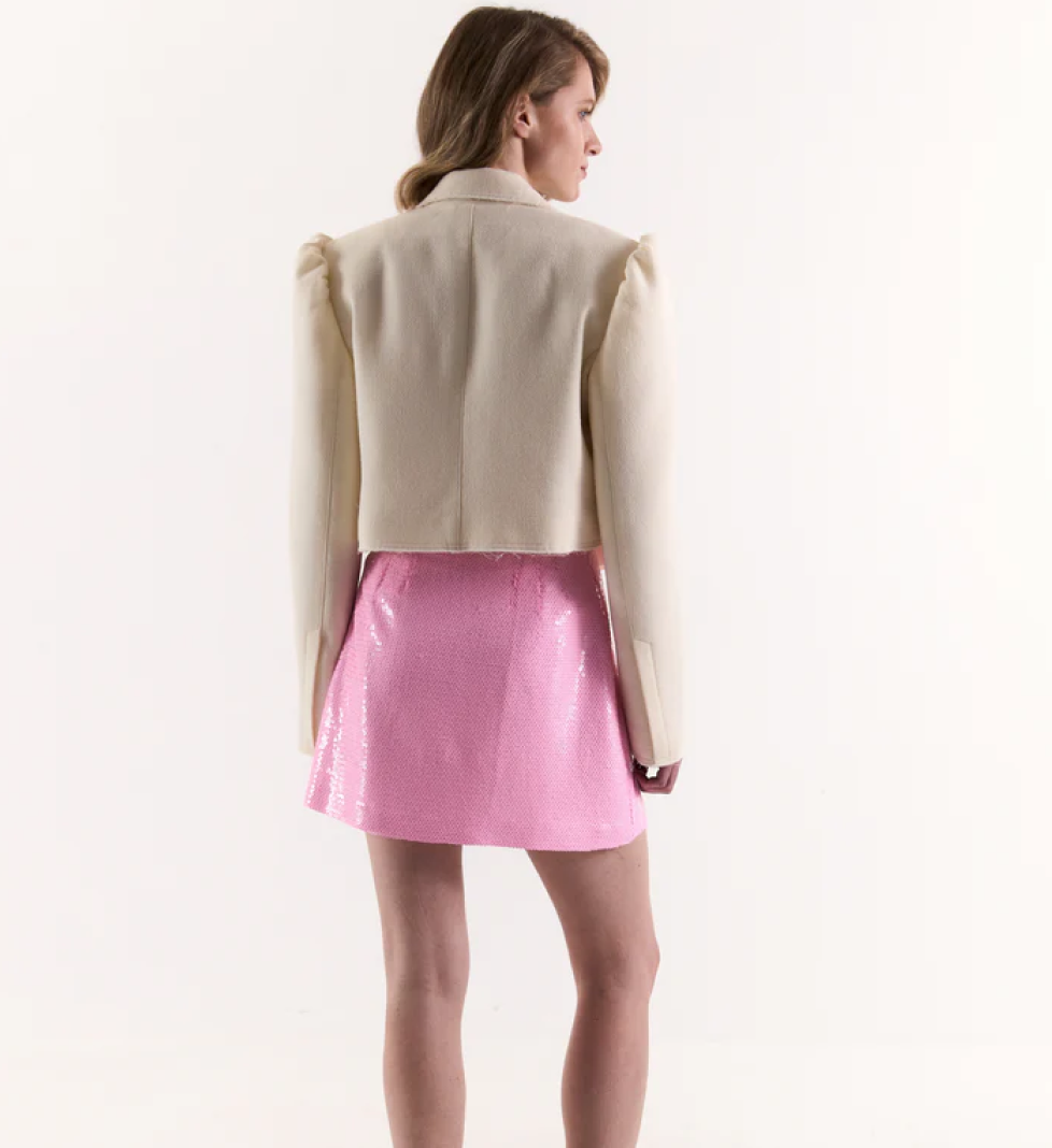 KRISTINA LAPTSO Sungria sunset sequin mini skirt