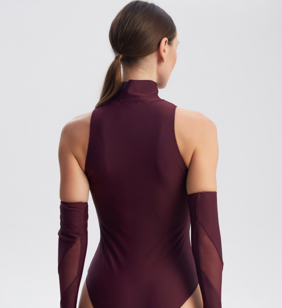 LA MARE bodysuit burgundy Camila