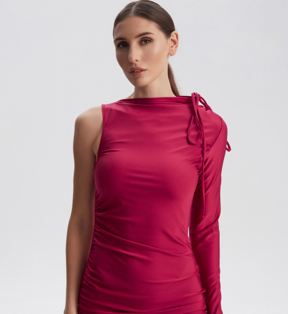 LA MARE Burgundy Dress Gera