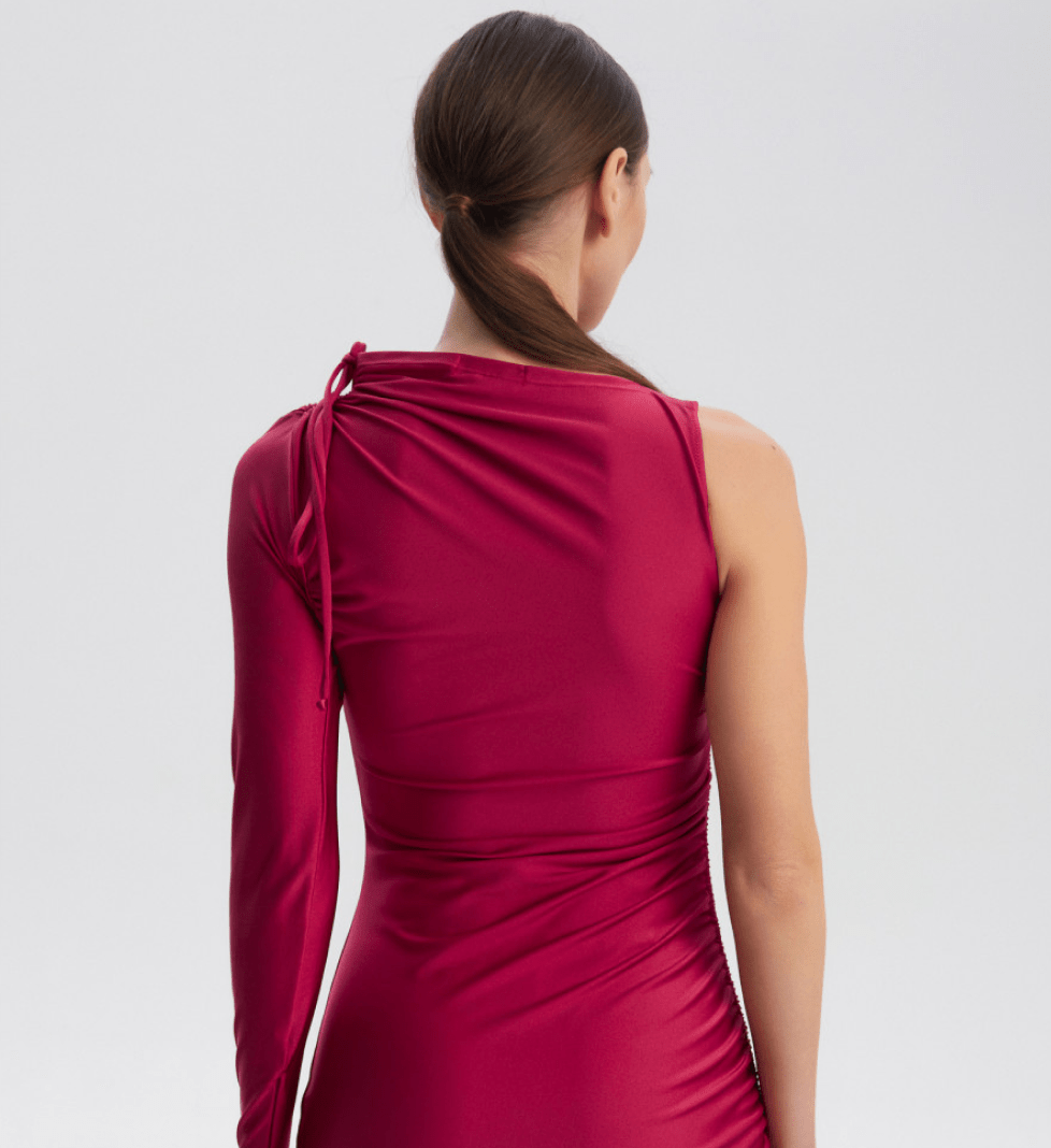 LA MARE Burgundy Dress Gera
