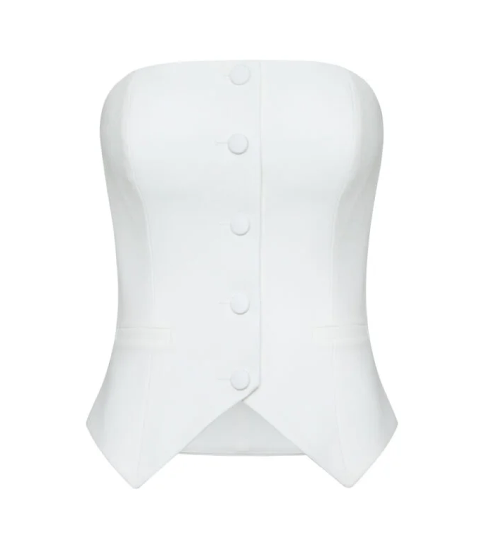 Le Charmie Corset le Midnight white