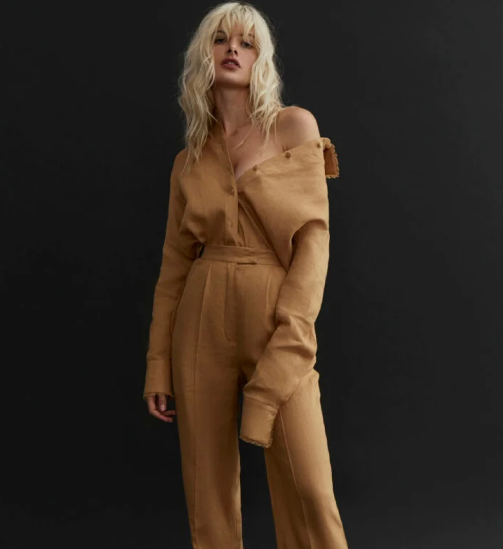 Le Charmie Barthelemy linen suit