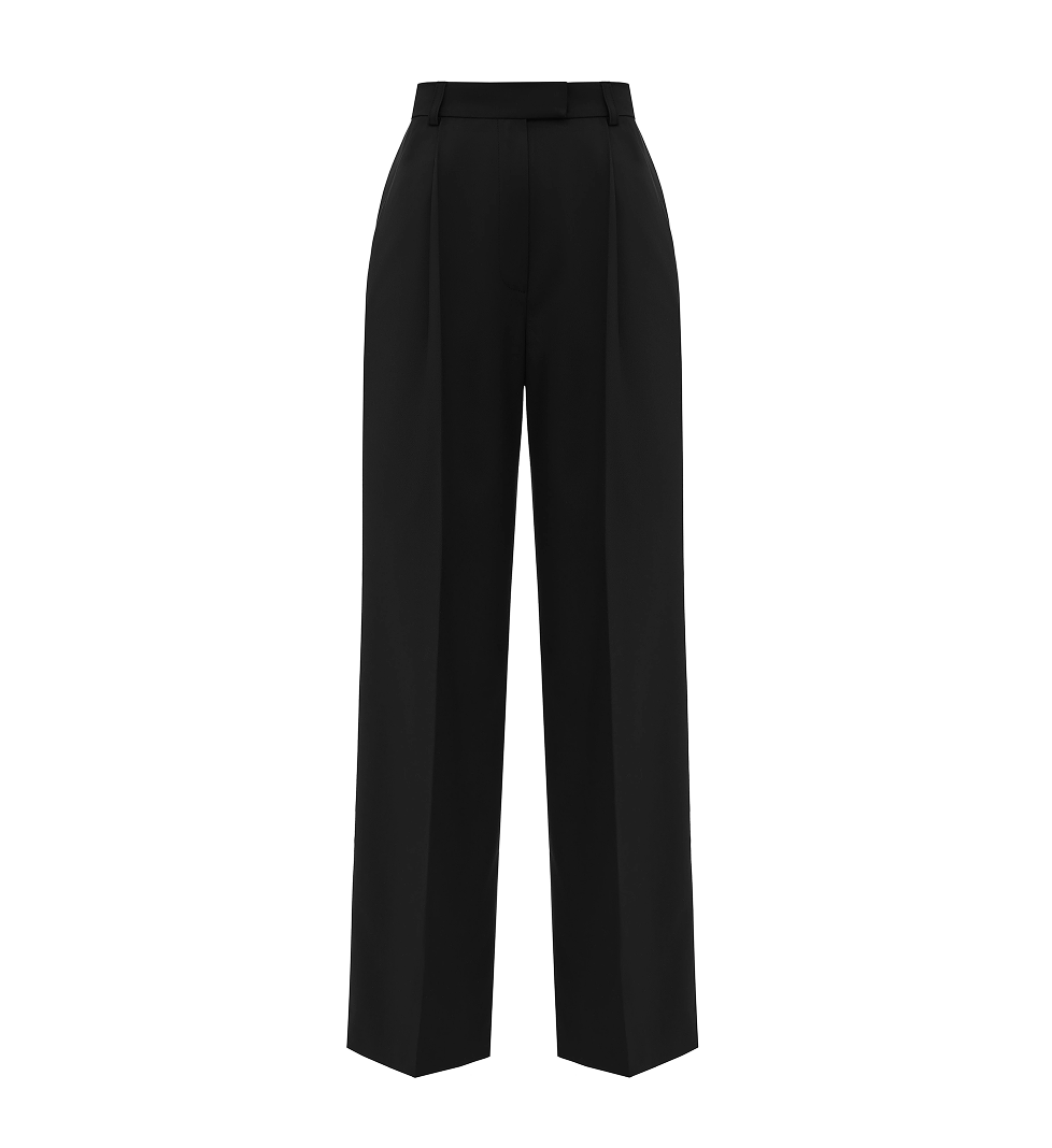 Le Charmie Winery wool pants black