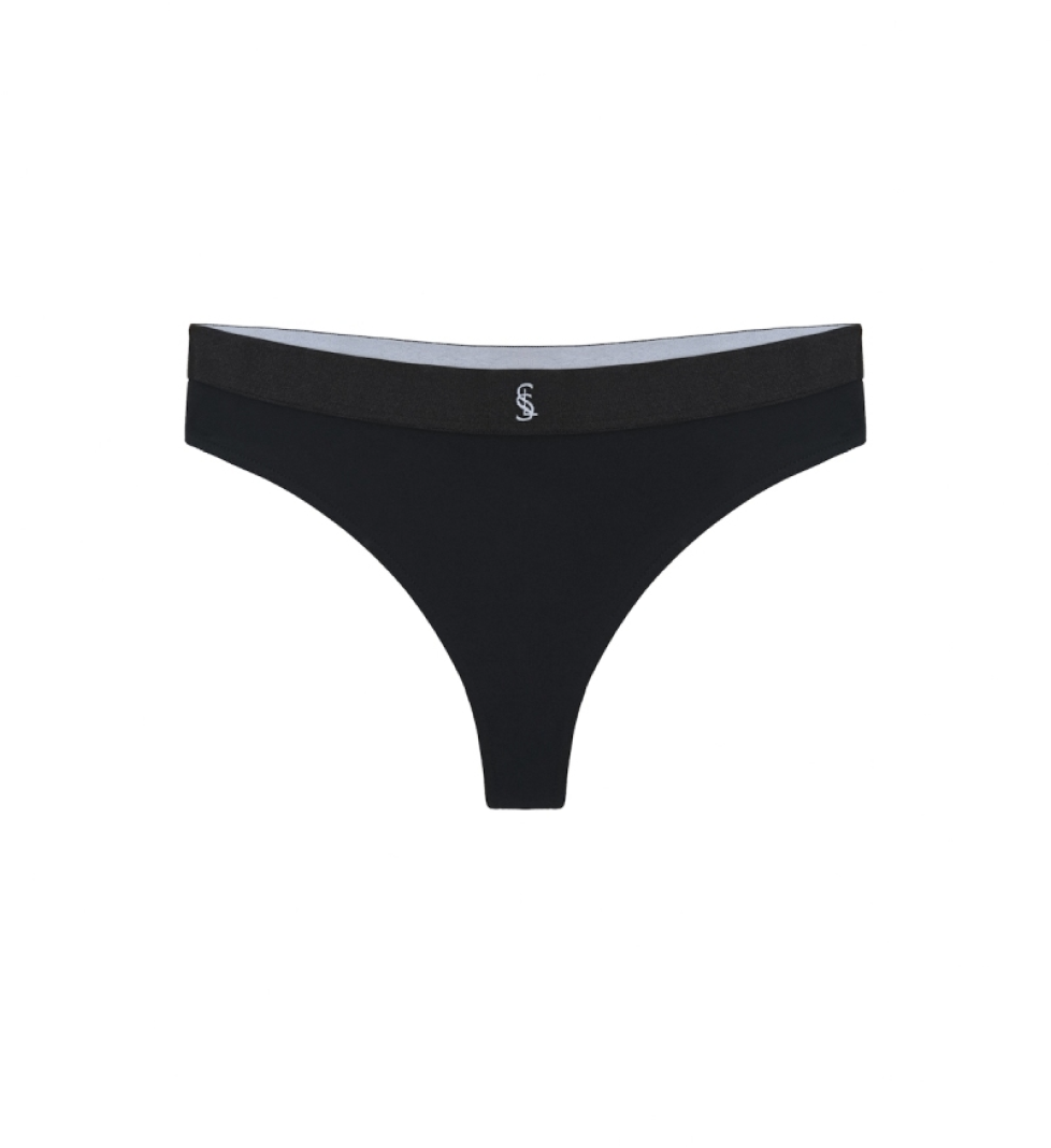 L'essence Studio Thongs Modal Black