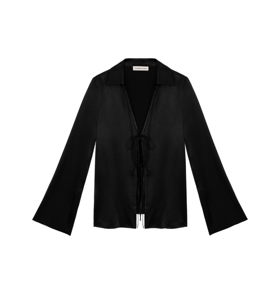 L'essence Studio black blouse