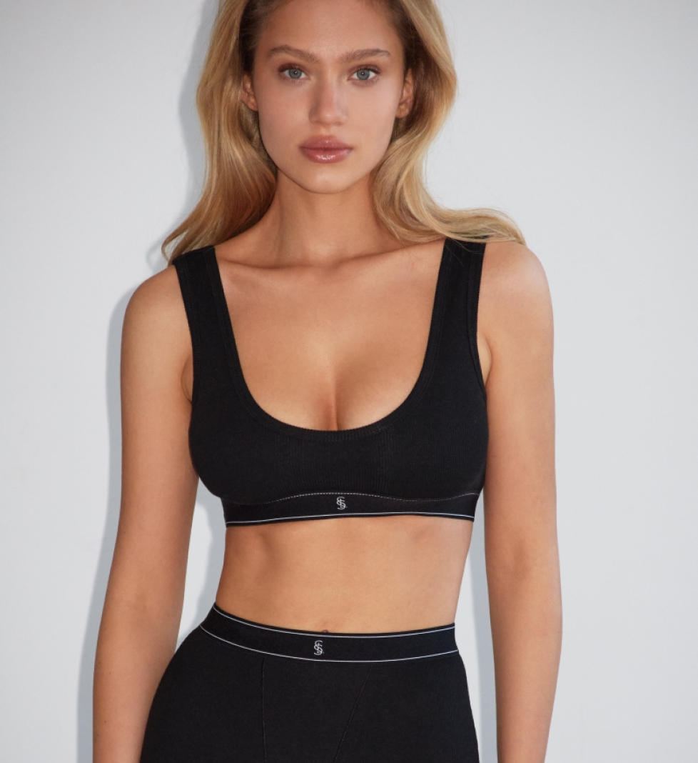 L'essence Studio Ultimate Ribbed Black boxer shorts
