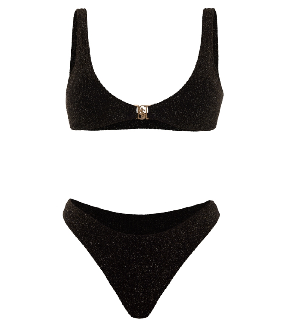 L’essence Studio Swimsuit KEIRA Black Lurex