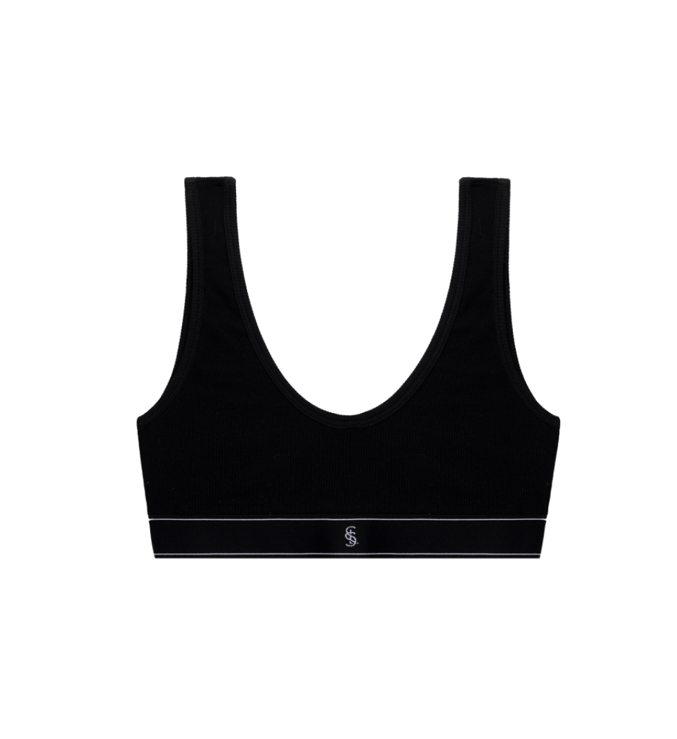 L'essence Studio Top Ultimate Ribbed Black