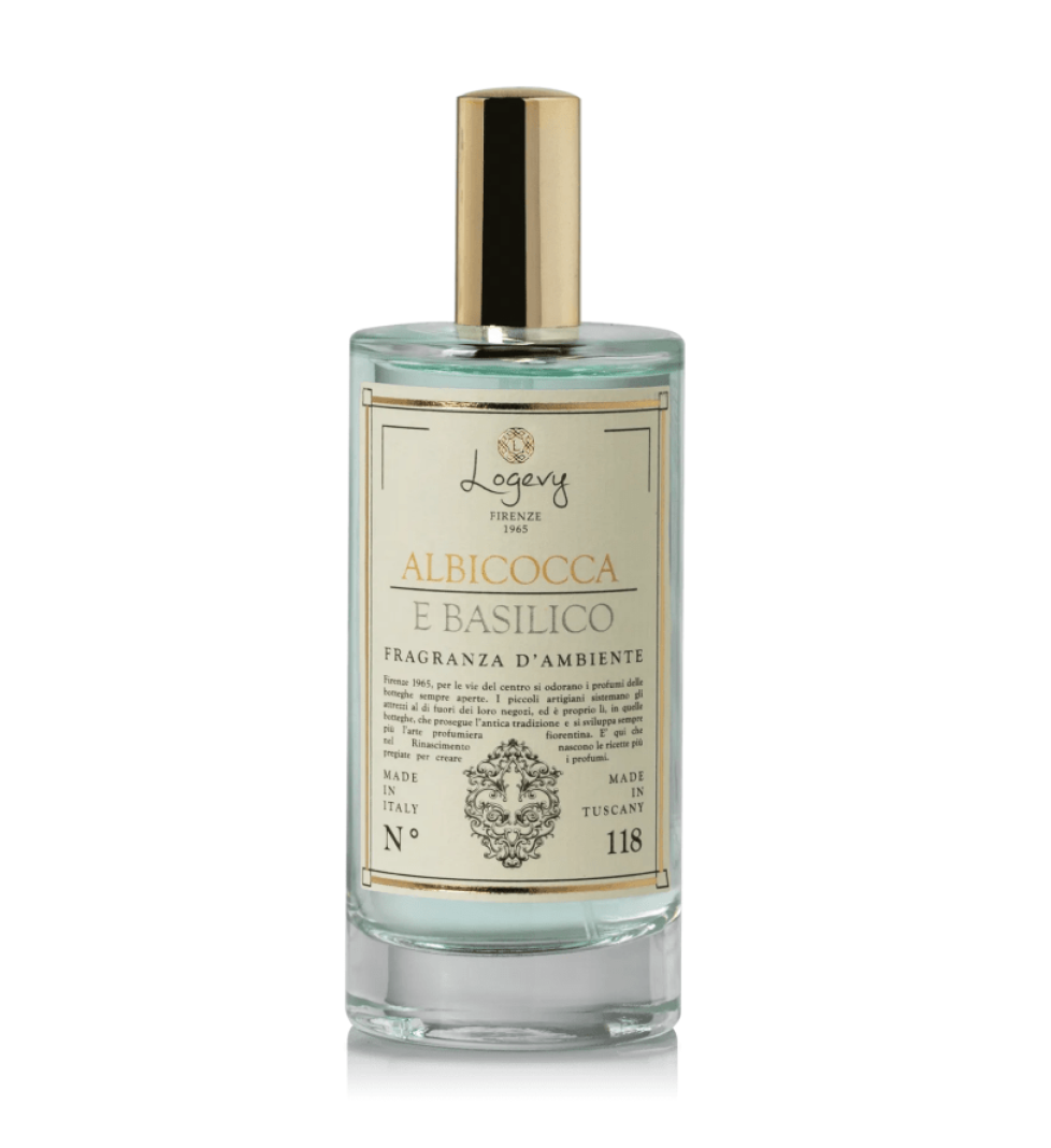 Interior perfume Logevy Firenze ECO-SPRAY 100 ML Albicocca e Basilico (Apricot & Basil)