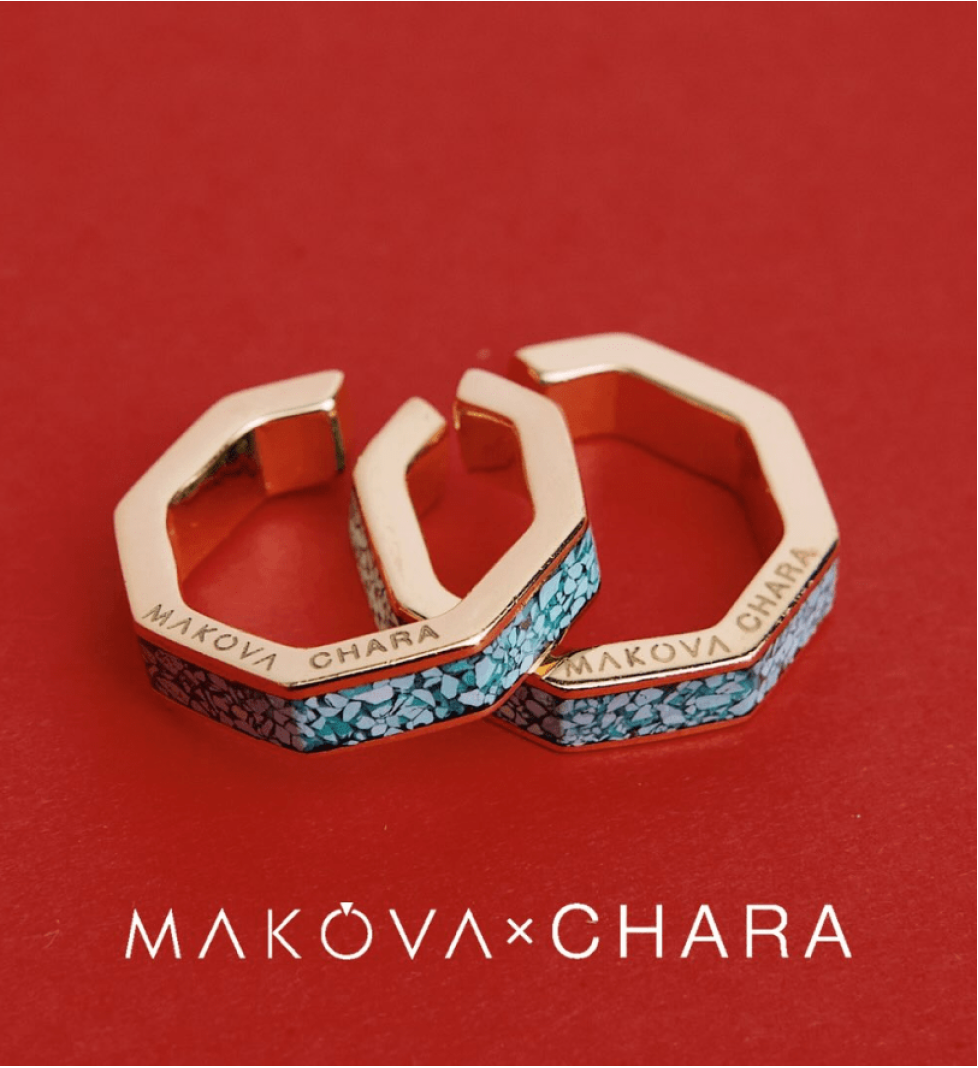 MAKOVA x CHARA CUFF earrings