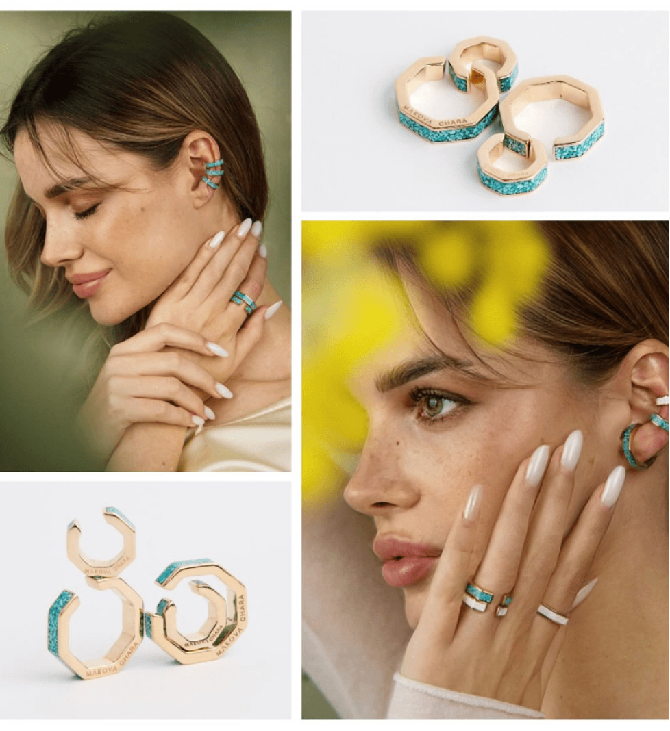 MAKOVA x CHARA CUFF earrings