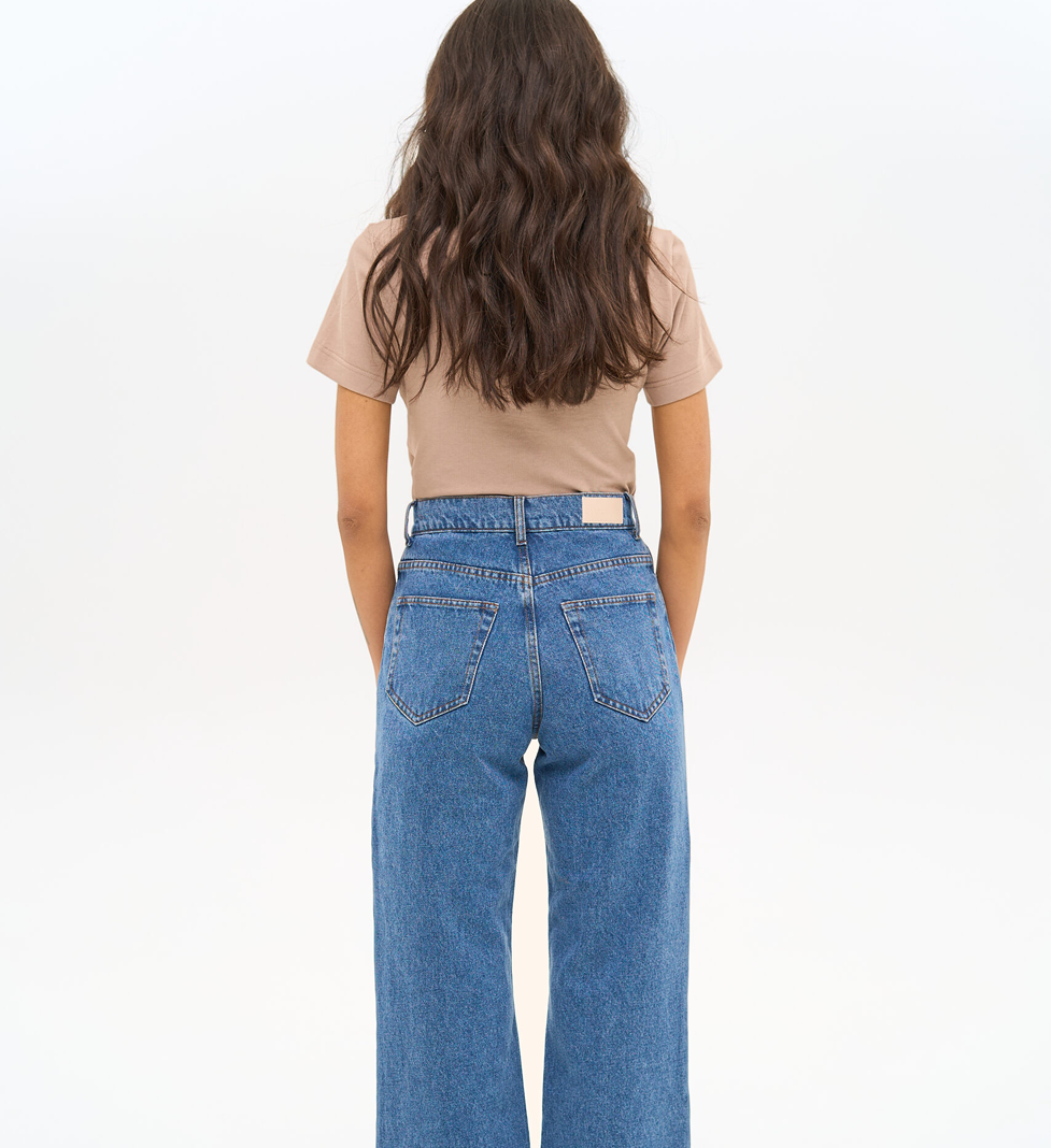 Match Denim Blue Straight Jeans