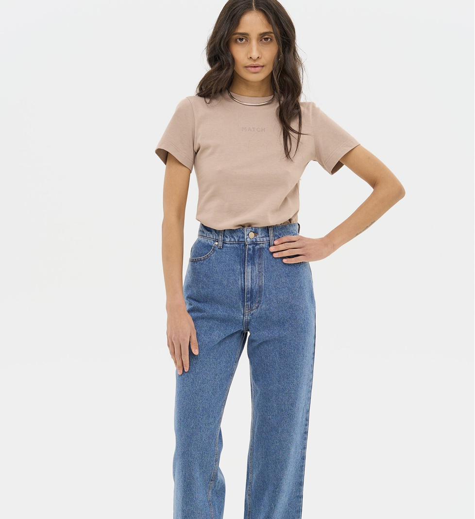 Match Denim Blue Straight Jeans