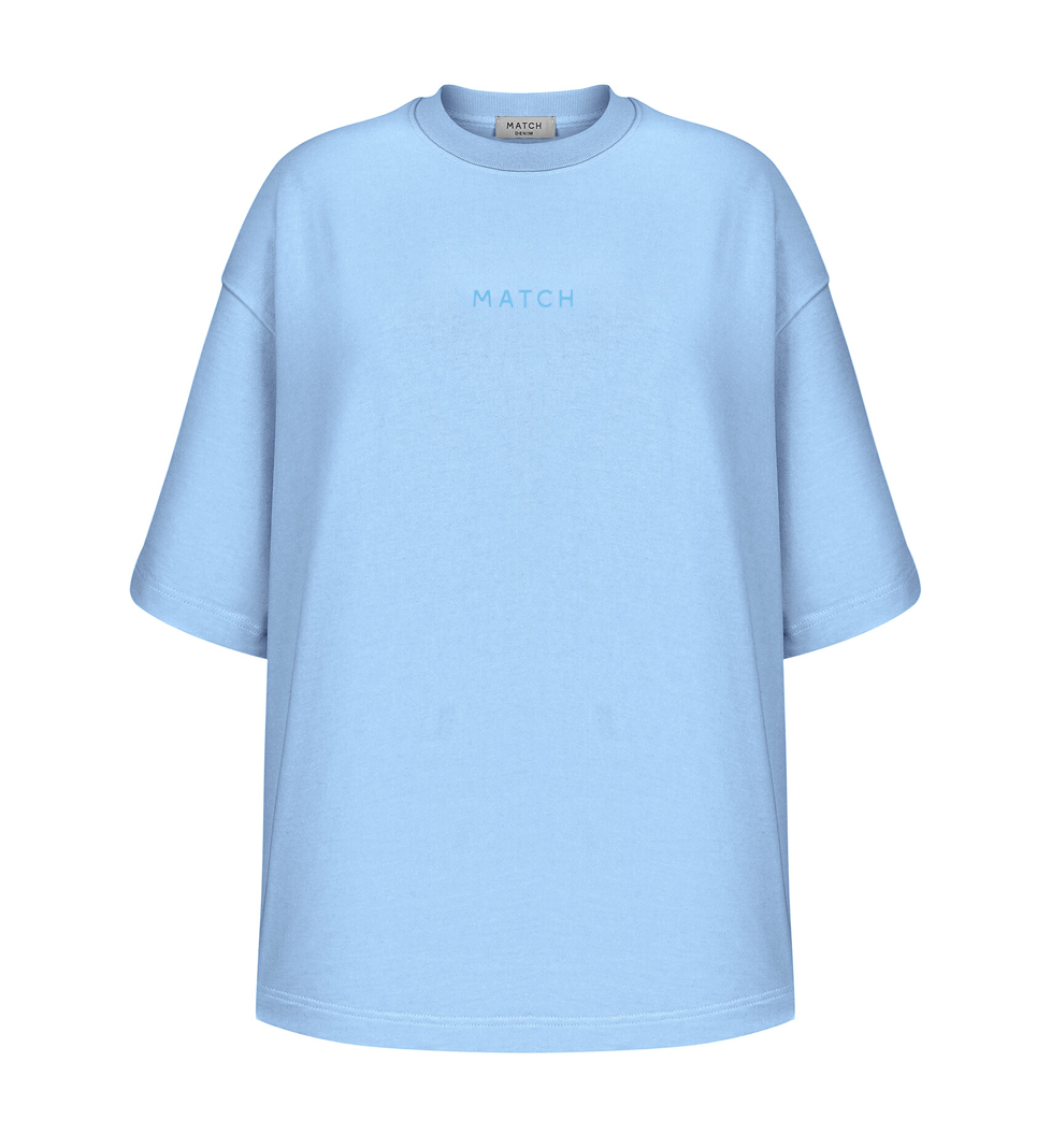 Match Denim Blue T-Shirt