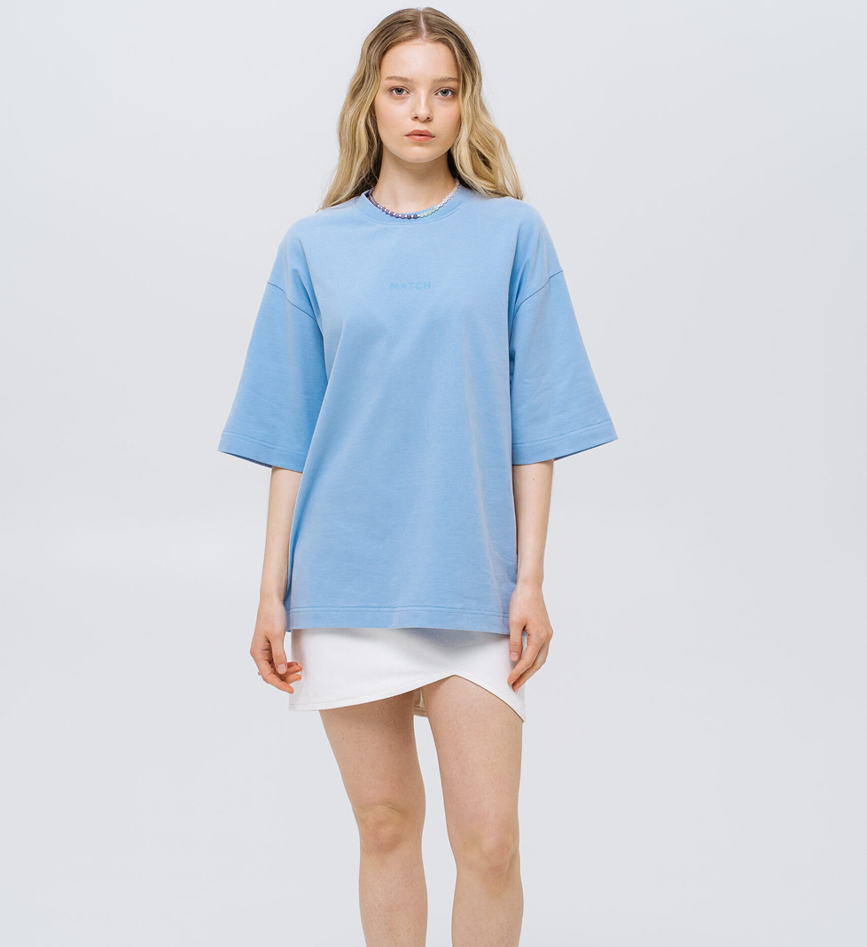 Match Denim Blue T-Shirt