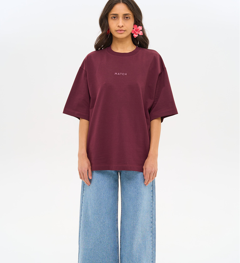 Match Denim Marsala T-Shirt