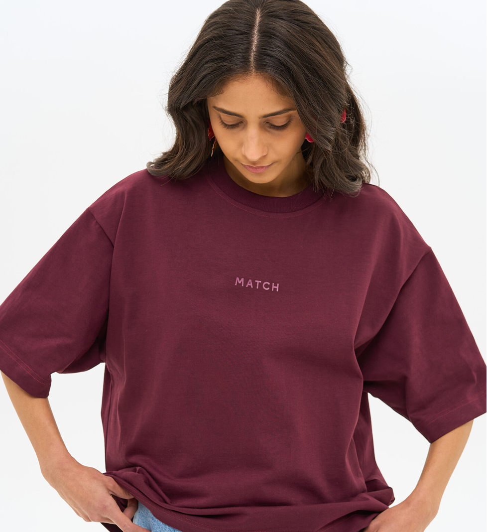 Match Denim Marsala T-Shirt