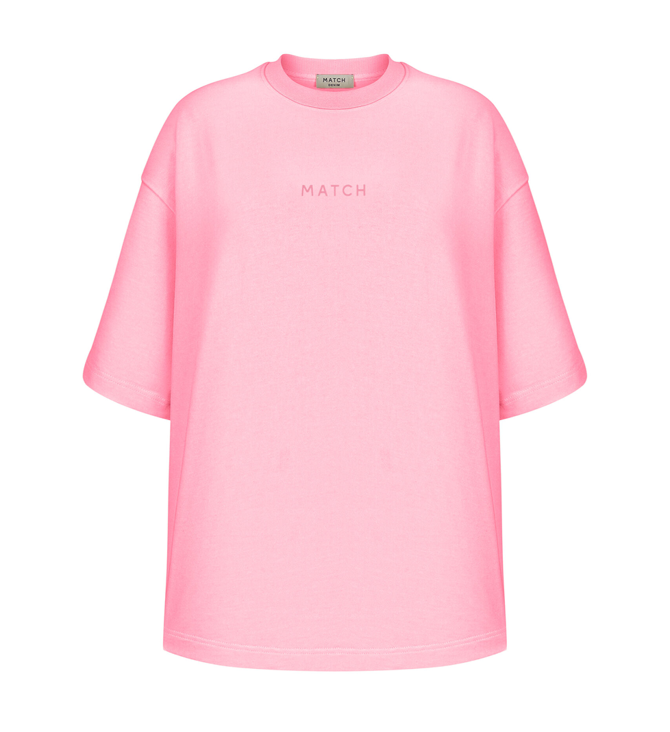 Match Denim Pink T-Shirt