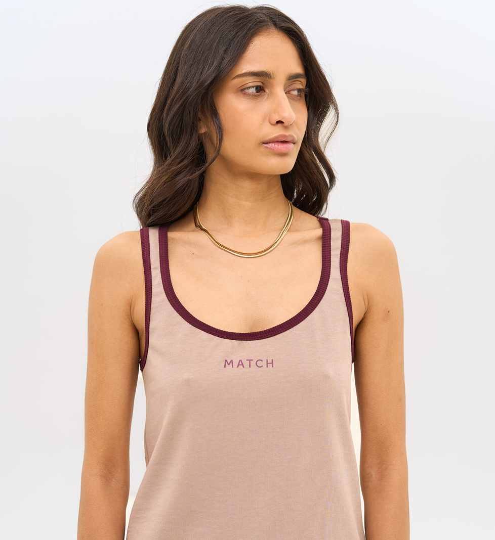 Match Denim Cappuccino Top