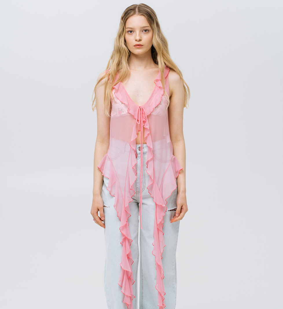 Match Denim Rose Cloud Top