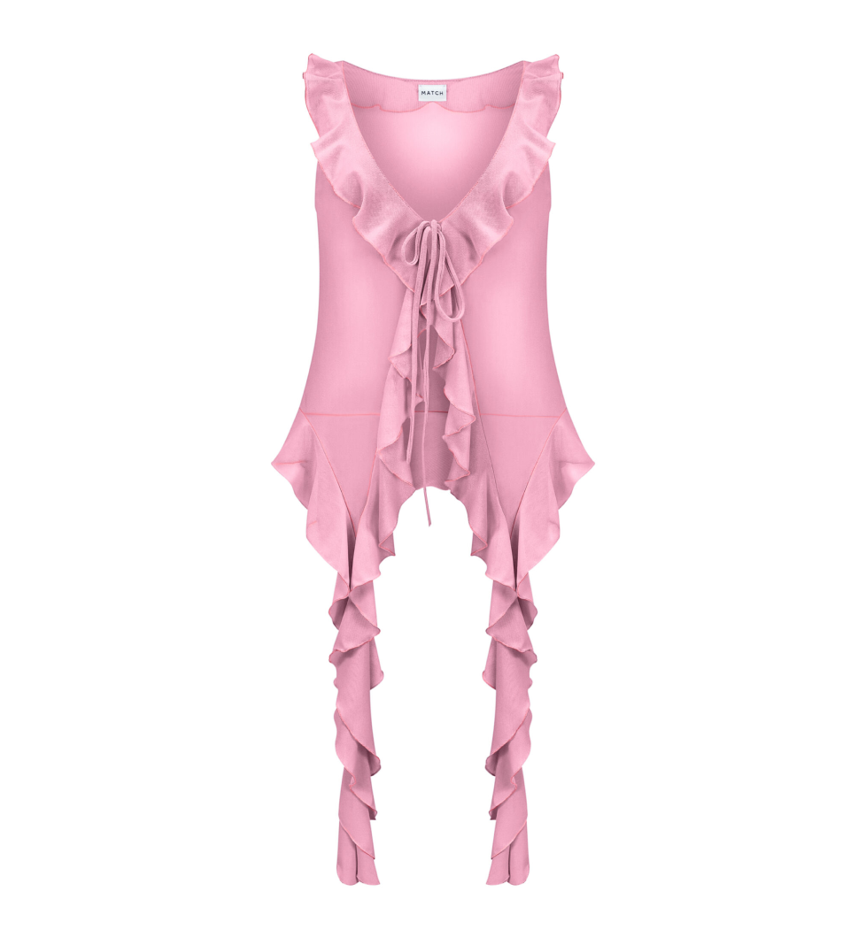 Match Denim Rose Cloud Top
