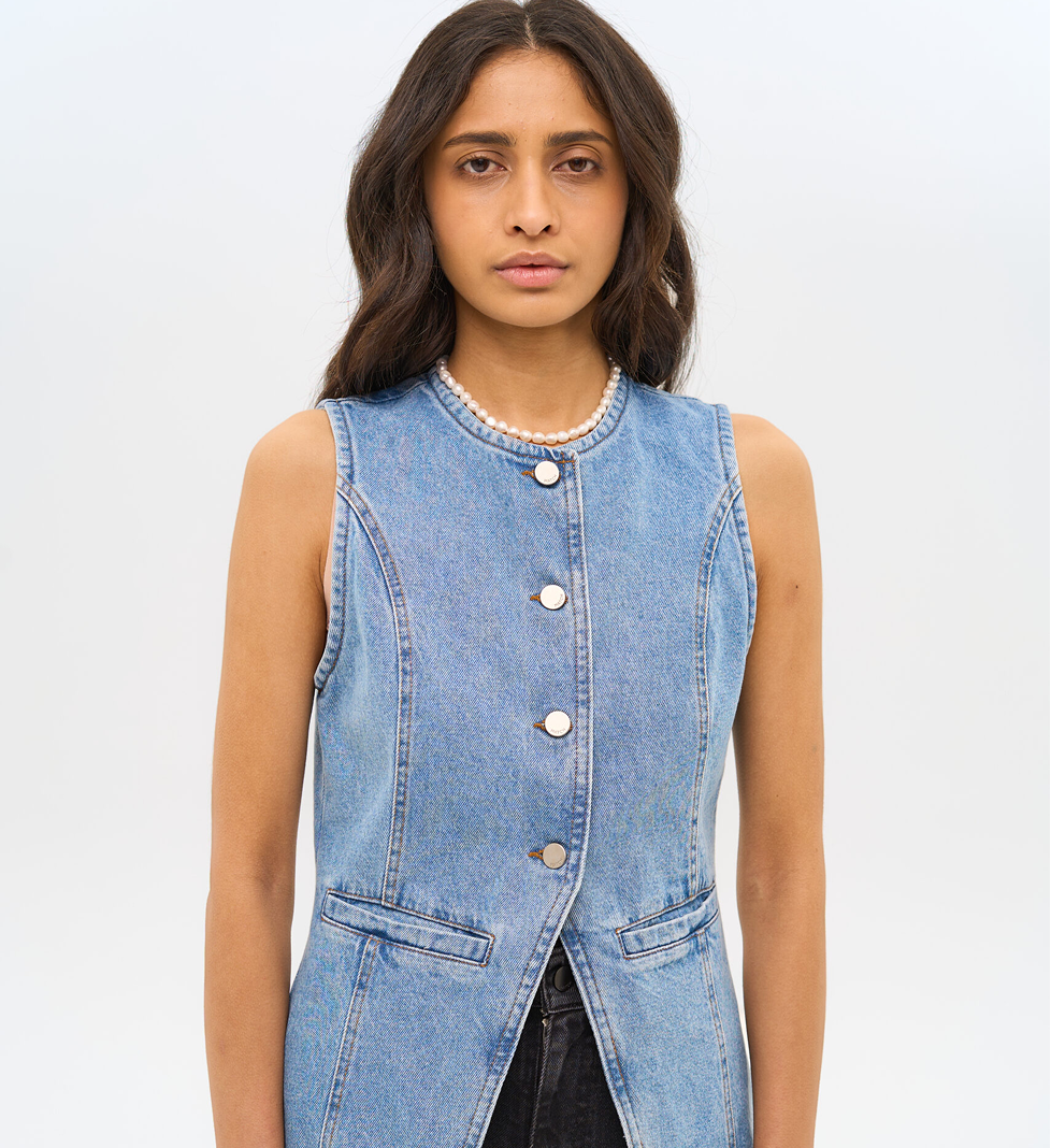 Match Denim Vest