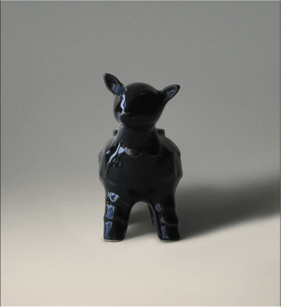 NADRA Candle holder Sheep Coal Mini