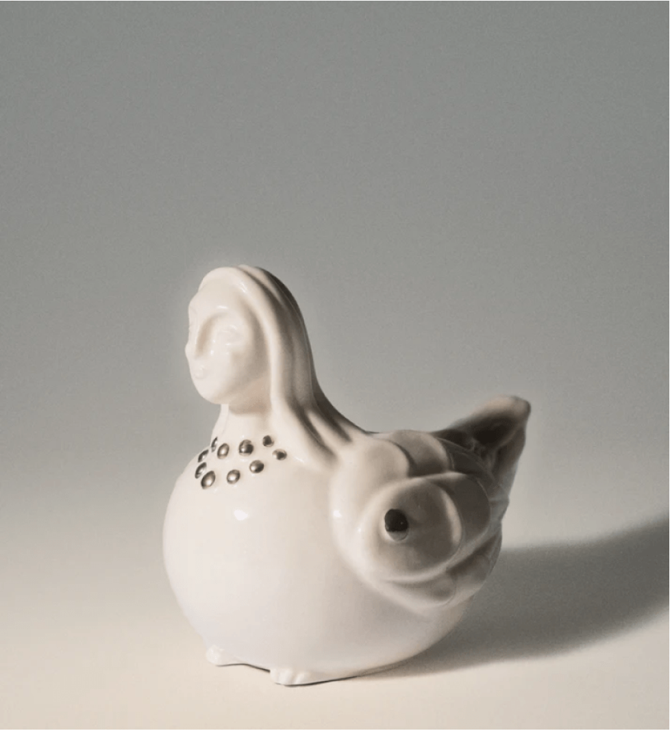 NADRA Candle Holder with Platinum Necklace