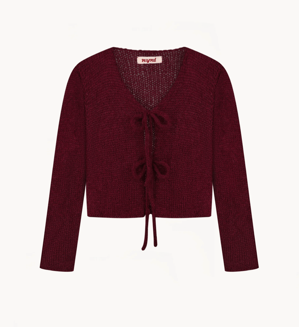 NYNI Cardigan Cloud burgundy