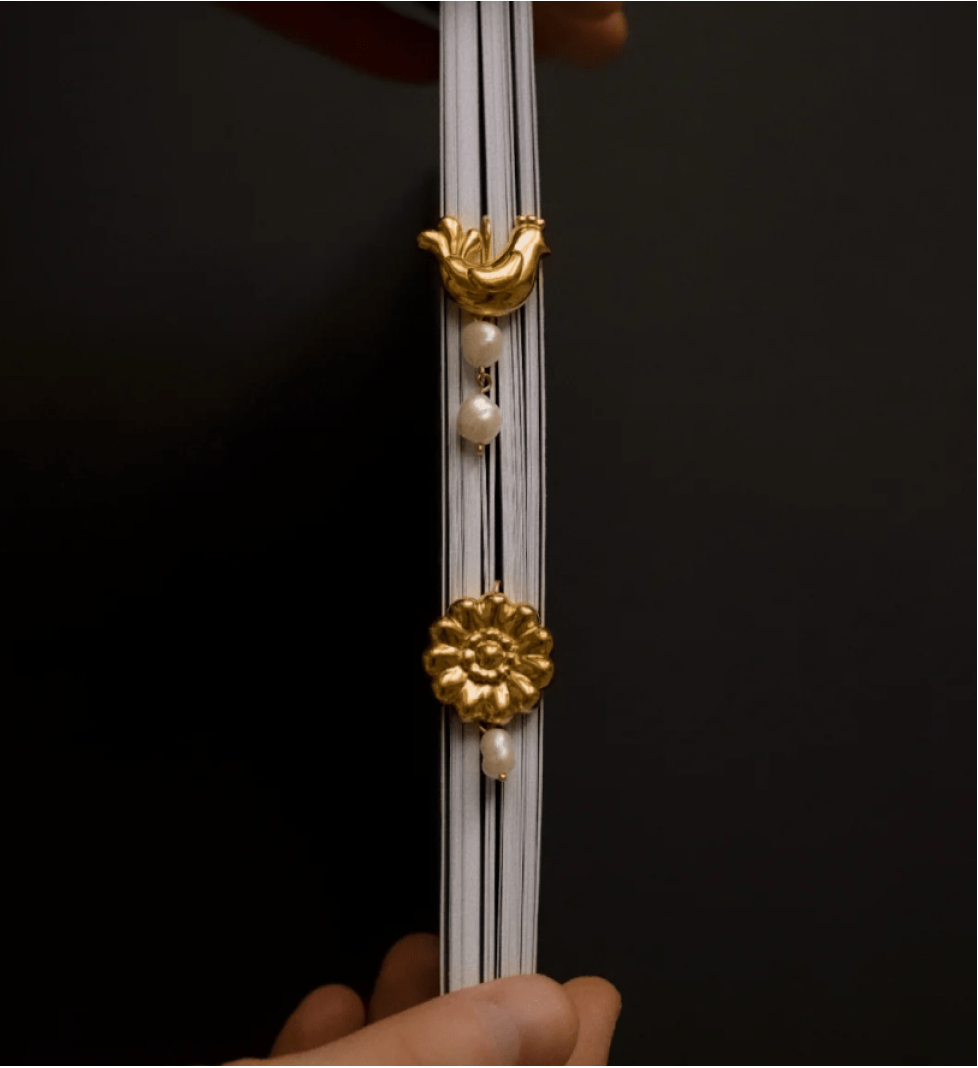 NYNI Earrings Kvitka and Ptashka golden