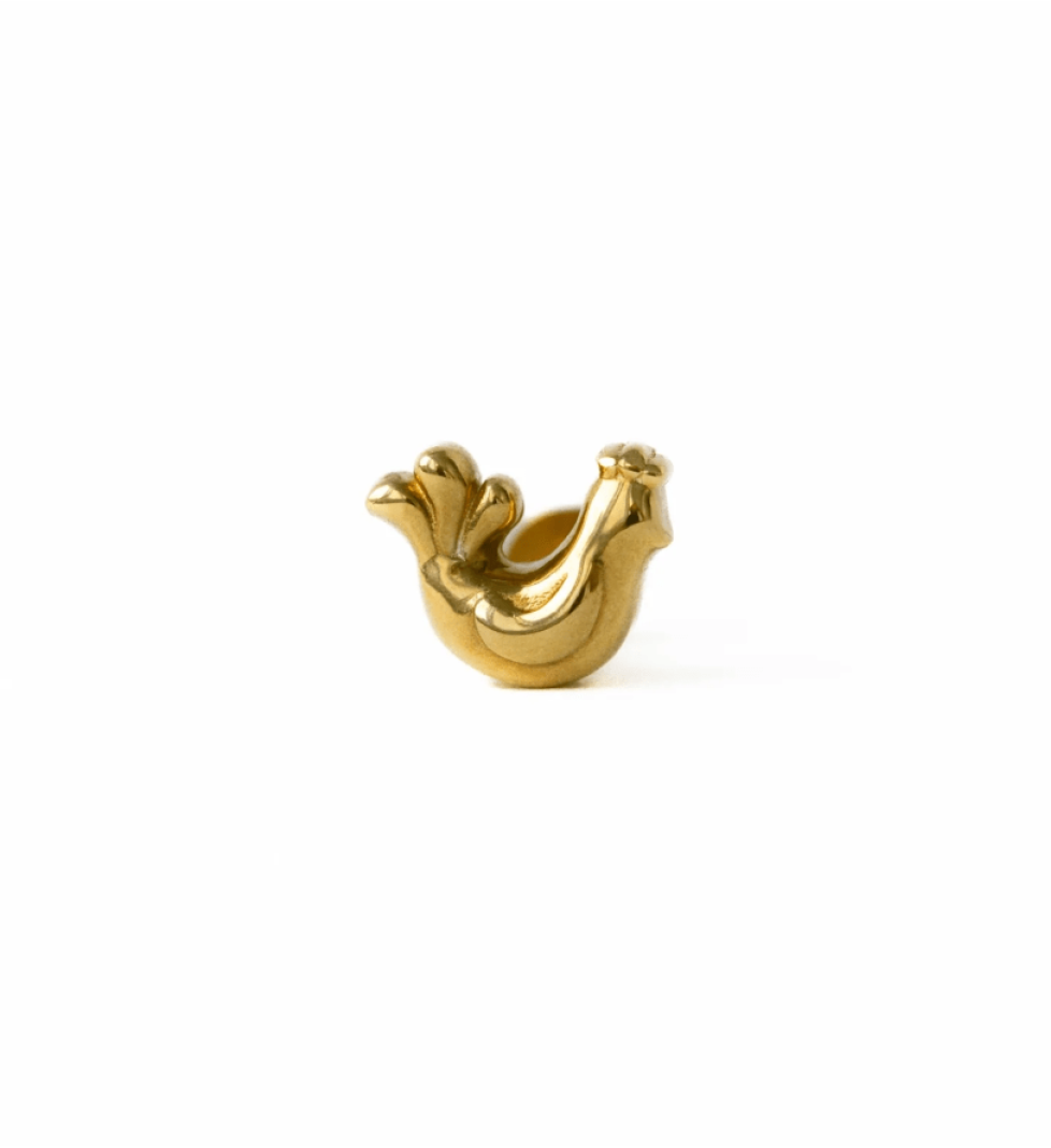 NYNI Earrings Ptashka mini golden