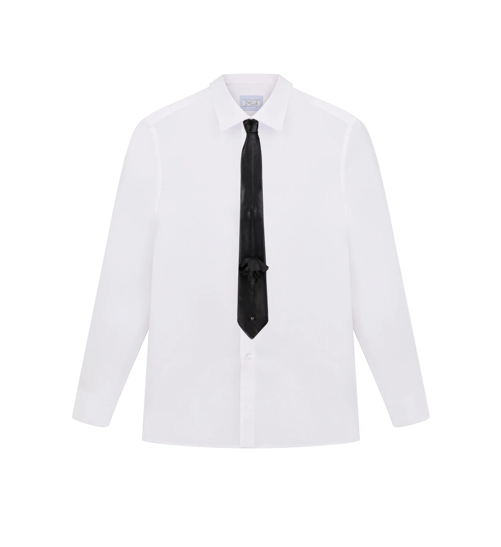 OMELIA tie with piercing 07B