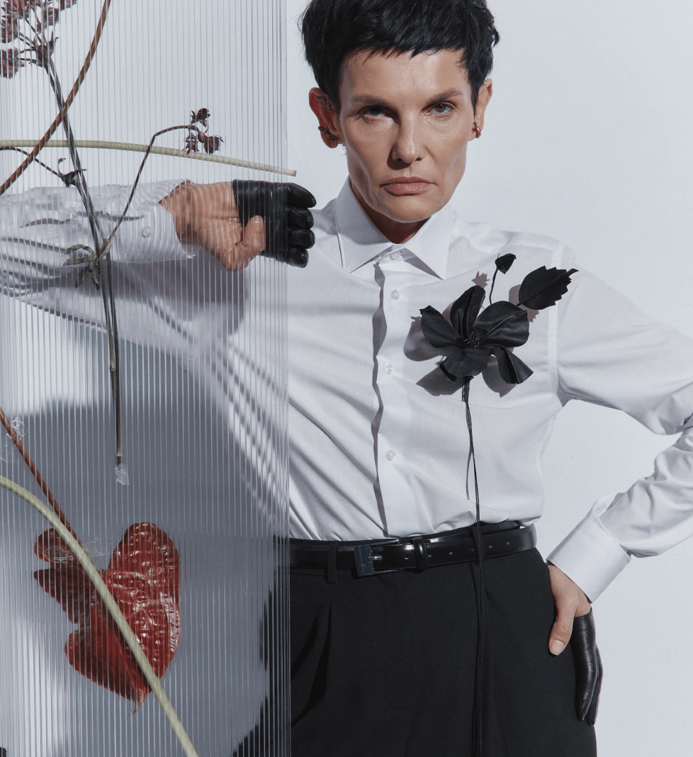 OMELIA Shirt with boutonniere 02WB