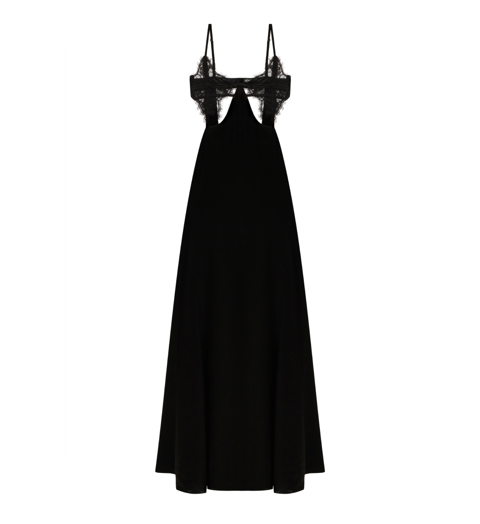 PeachPeach Nightfall slip dress Black