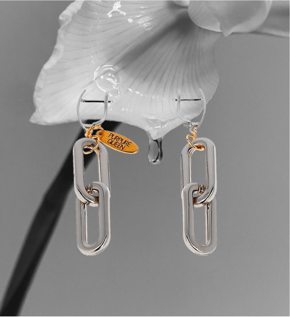 PURPURE QUEEN earrings CHAINS