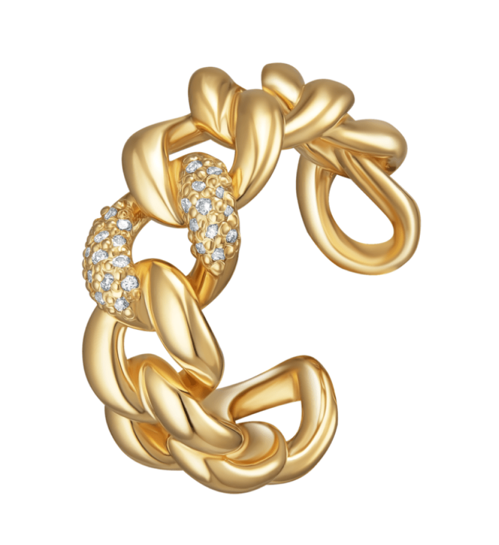 RIMMART Ring/Ear Cuff Classic Yellow Gold