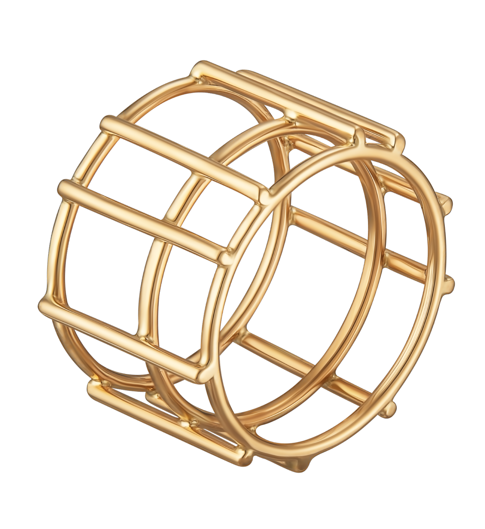 RIMMART Ring/Pendant Grid S Yellow Gold