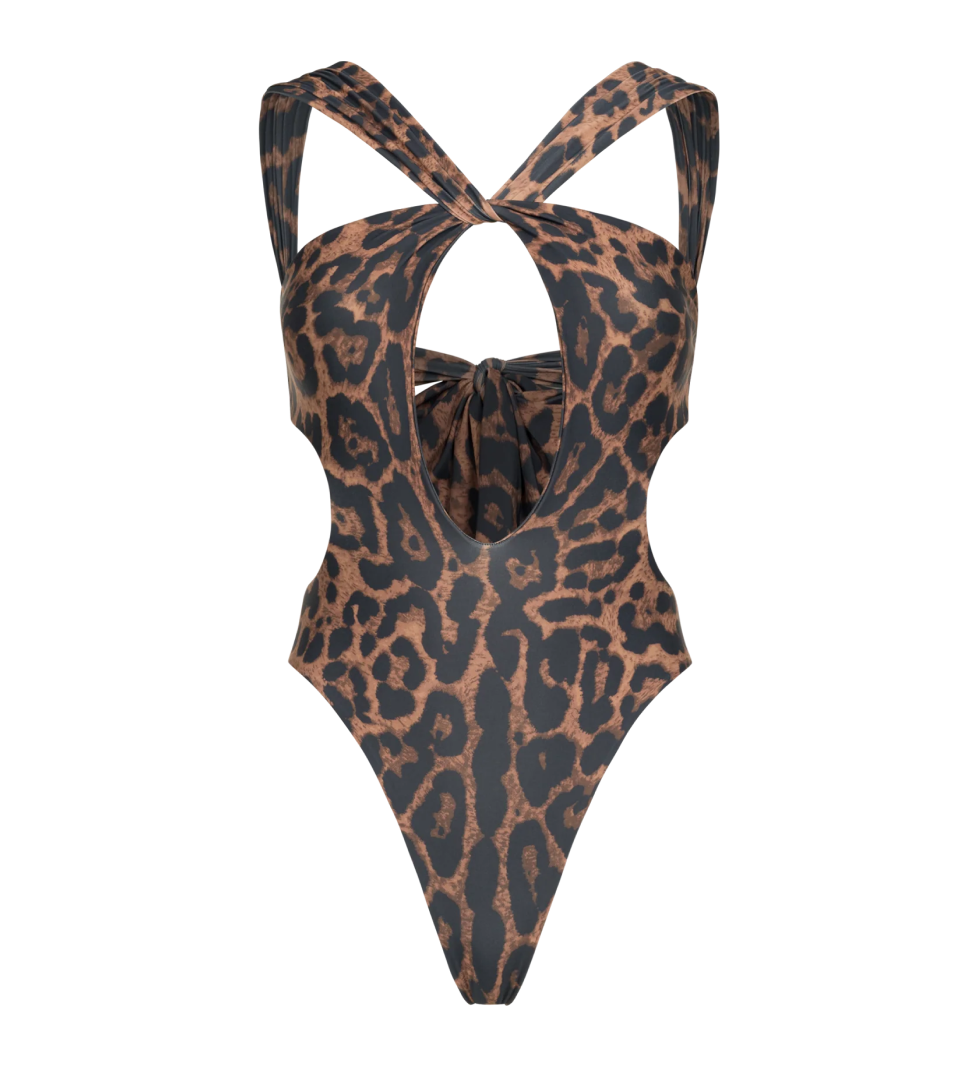 ROAR Orchid swimsuit dark leopard