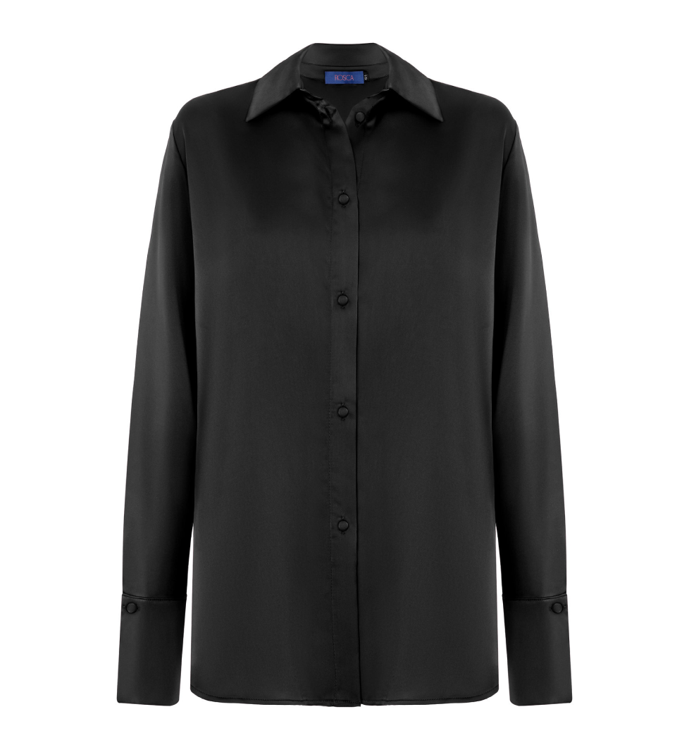 ROSCA satin blouse with Black top
