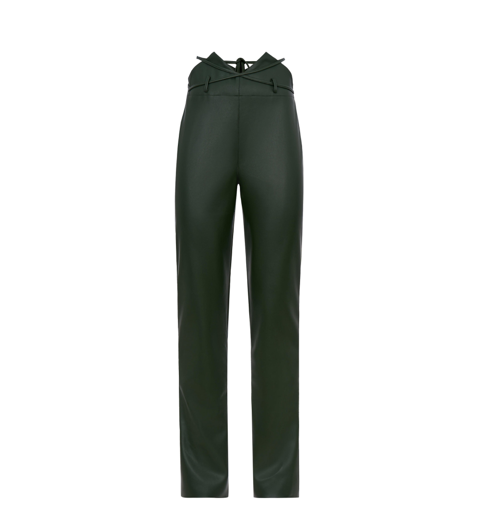 ROSCA Leather pants Khaki