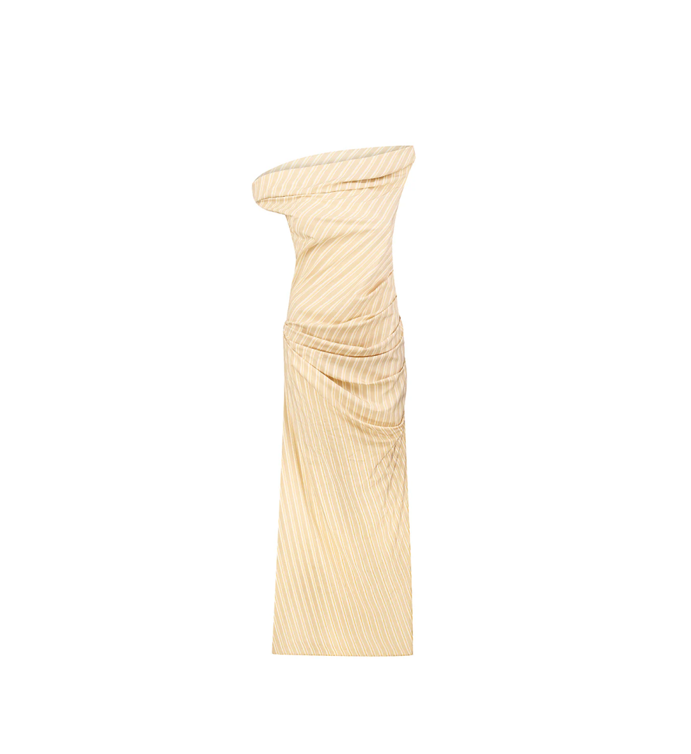 SAYYA Maxi Dress with draping Beige
