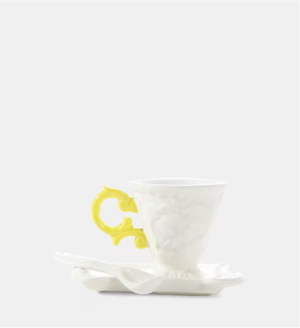 SELETTI Coffee set yellow
