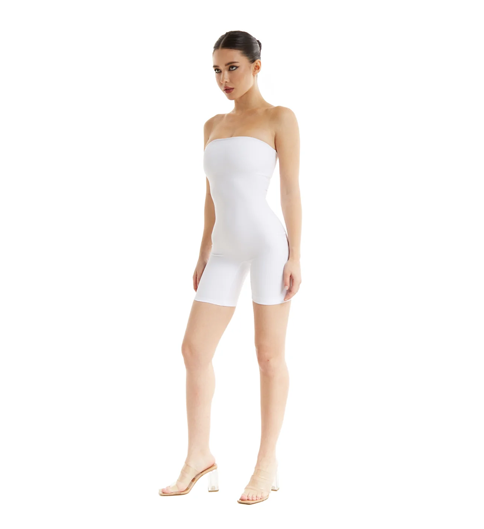 Skinz Jumpsuit Teg White