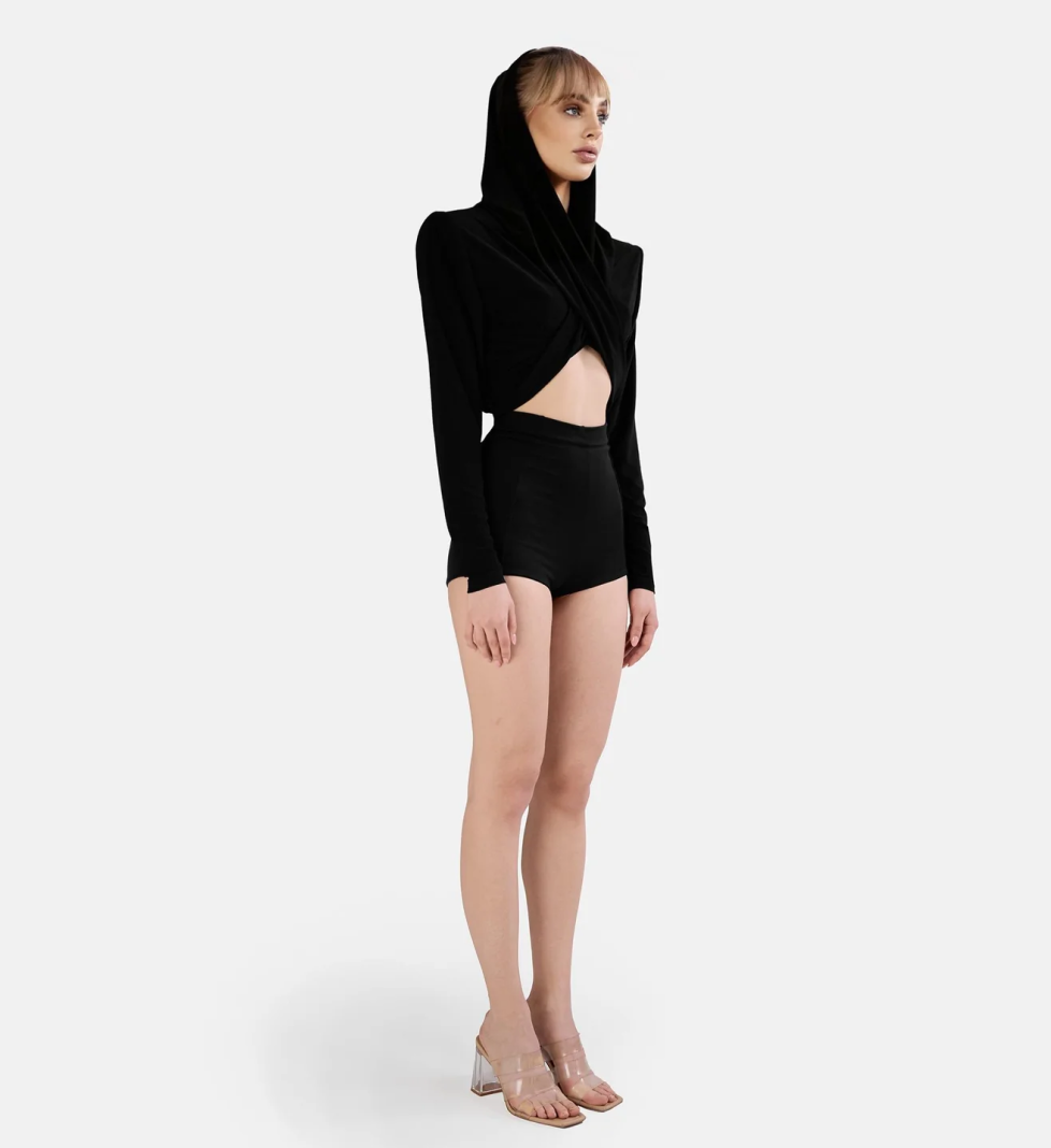 SKINZ Set Arzani Top and Subati Shorts Black 