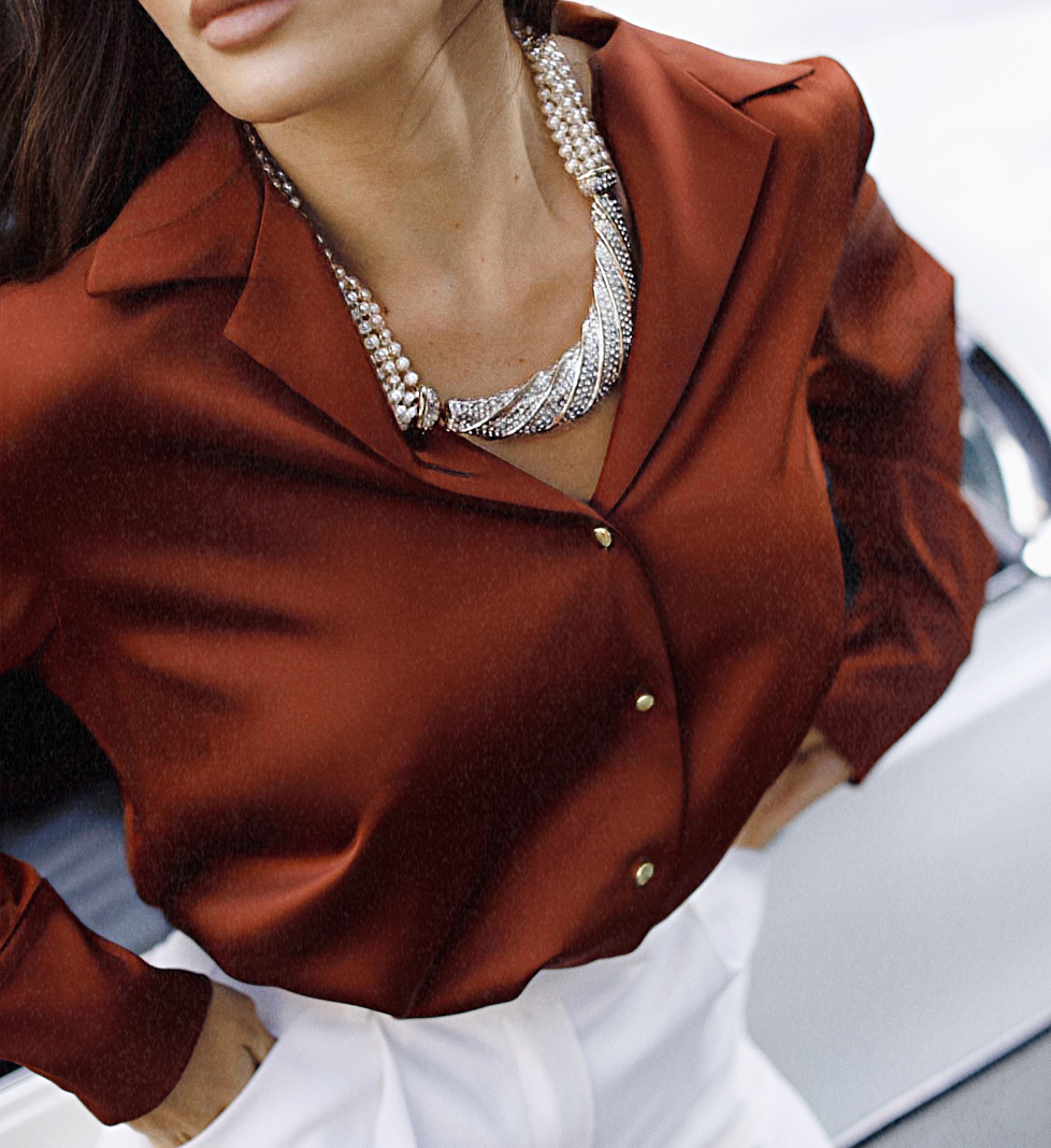 The Base brown blouse