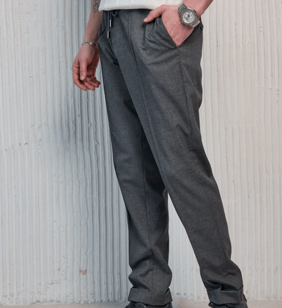 The SUIT MAN cotton trousers gray