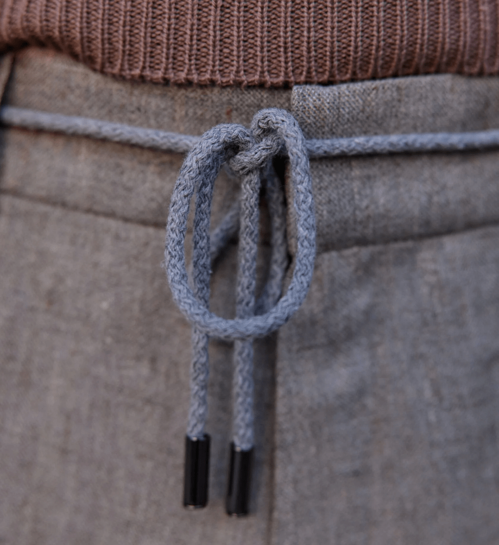 the SUIT MAN linen trousers (gray-beige)