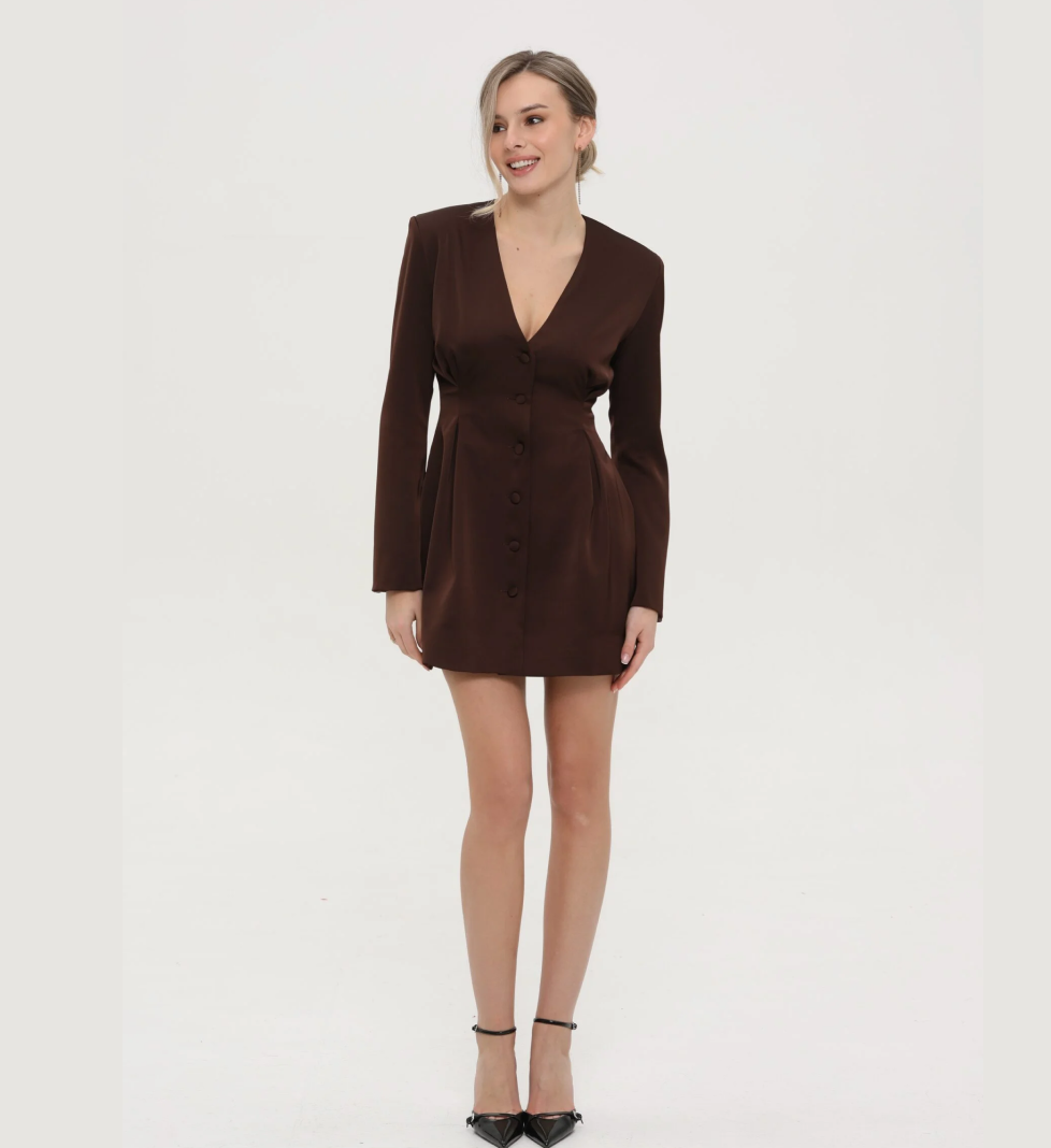 The7thHeaven Angel mini dress in brown